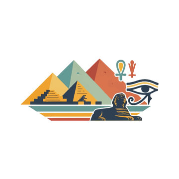 Ancient egyptian pyramids sph...