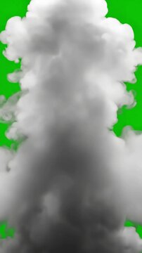 Green Screen steam white smoke cloud scene 4 with distortion, overlay, glitch, static noise, scan lines on black background, 4k animated video loop
