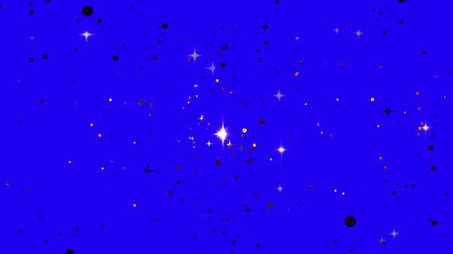 Golden Glitter Falling on Green Screen 4K - Seamless Loop Sparkling Particle Dust & Shiny Stars Shine Animation, Professional Chroma Key Background for Wedding & Birthdays