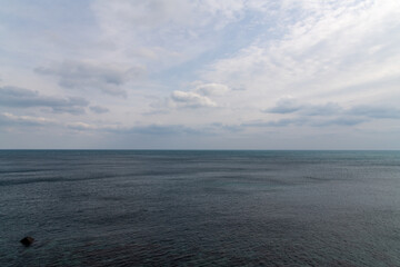 Obraz premium idyllic seascape on an overcast day