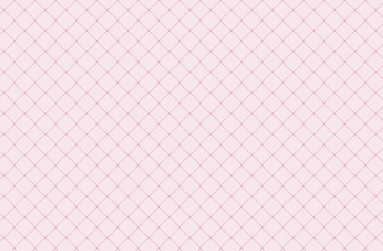 キルティング調ダイヤ格子パターン背景 ピンク