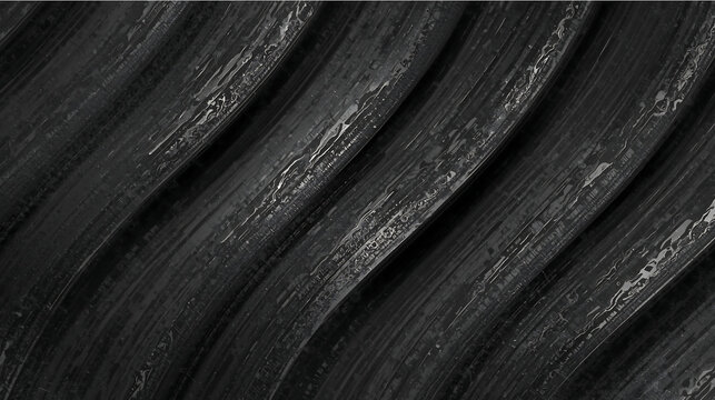 Abstract ribbed dark textured surface, glossy metallic parallel lines, industrial background wallpaper 4k ,Generative AI.