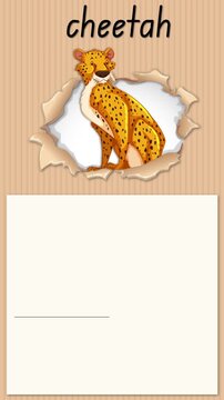 Educational Alphabet Animation for Letter C with Cheetah Illustration