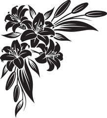 Elegant minimalist floral corner design featuring delicate botanical lines in a clean modern style © Amazinart