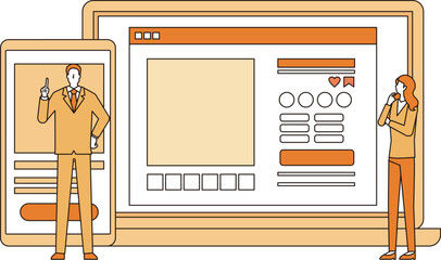 webサイトインターフェースのデザイン © Mono