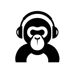 Gorilla logo silhouette © Fatkhur