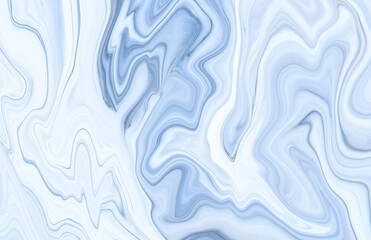 Fototapeta premium Marble rock texture blue ink pattern liquid swirl paint white dark that is Illustration background for do ceramic counter tile silver gray that is abstract waves skin wall luxurious art ideas concept.