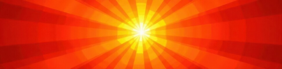 Obraz premium Vibrant orange radiating outwards, sunburst effect, photography, energy, design