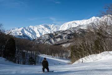 白馬岩岳スノーフィールド　ゲレンデ風景