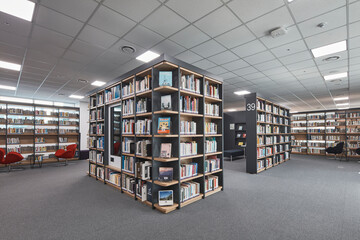 Modern interior architecture and contemporary design in empty building, no people