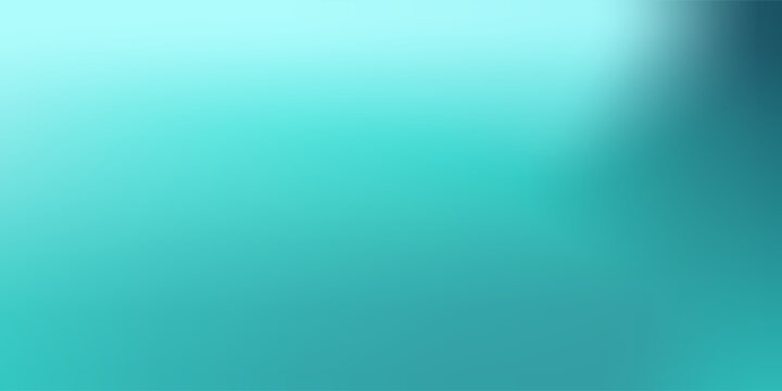 Abstract teal background. Blurred turquoise water backdrop. Vector illustration for your graphic design, banner, summer or aqua poster