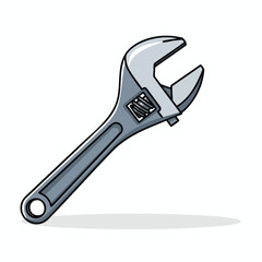 Obraz premium Adjustable Wrench Tool for Mechanical Repairs and DIY Projects