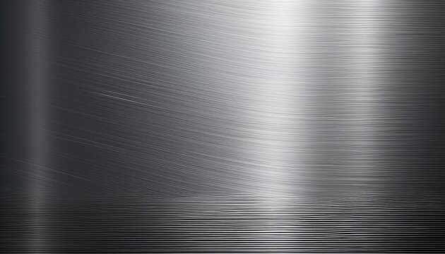 brushed metal texture with soft reflective surface silver metallic background for industrial design product mockups and graphics