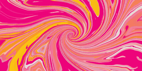 Obraz premium Abstract colorful background pattern featuring a purple and pink spiral vortex with rainbow light swirls and circular fractal textures for a modern motion wallpaper illustration