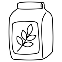 flour packaging illustration