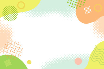 ポップな幾何学背景イラスト