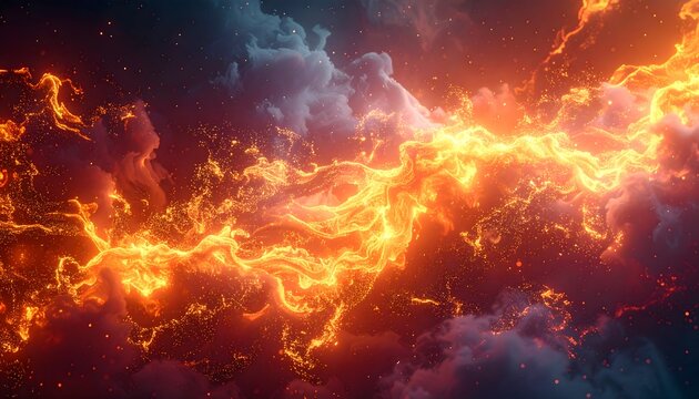 Intense Glowing Sparks Texture