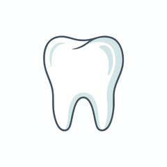 Obraz premium Simple Tooth Illustration