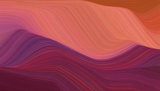 flowing header with dark salmon very dark violet and antique fuchsia colors
