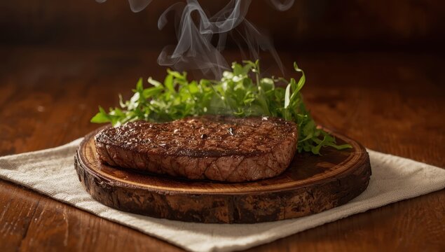 Beef and rocket greens