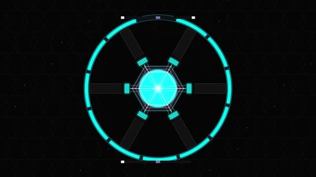 Radial Hex-Fusion Engine 4K Seamless Loop