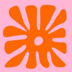 Obraz premium Groovy Abstract Petal Explosion Design