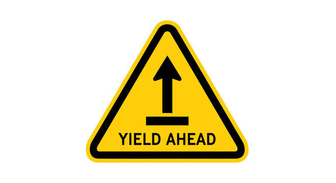 Warning Yield Sign Ahead