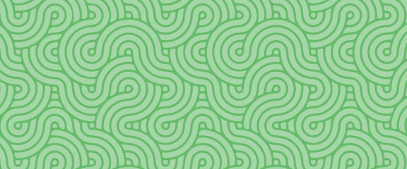 Fototapeta premium Minimalist Sage Green Japanese Zen Circular Line Pattern. A sophisticated abstract vector background featuring soft green concentric circles and fluid ripple lines. Ideal for wellness branding,