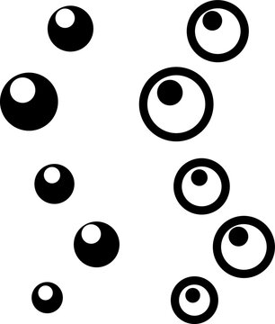 Abstract Bubble Shapes Vector Design