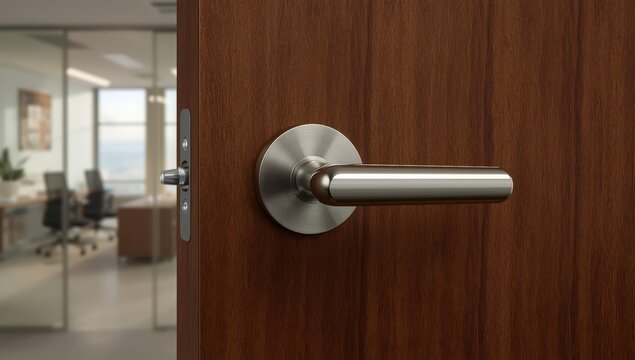 Secure door knob for wooden door