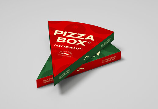 Pizza Slice Box Mockup