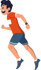 Character Cartoon Man Running