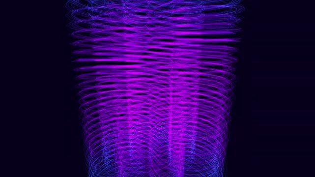 4K seamless loop of a volumetric Torus Knot (Ajna / Third Eye Chakra) performing an infinite ascending motion. Perfect ambient background for meditation apps, yoga class projection, and zen videos.