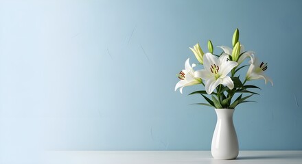 Good friday reflection with white lilies symbolizing hope and redemption © MST