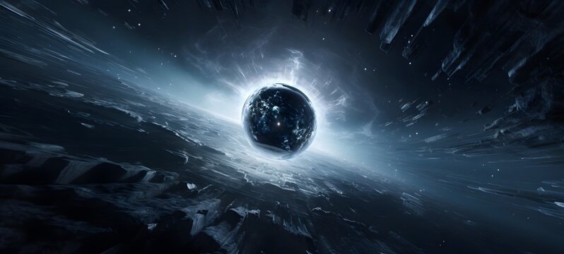 Astral vision ice bullet meets cosmos,generative AI