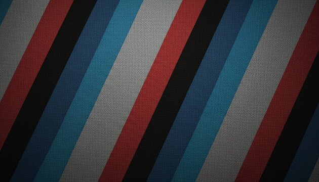 A close-up view of a vibrant striped fabric with a textured background