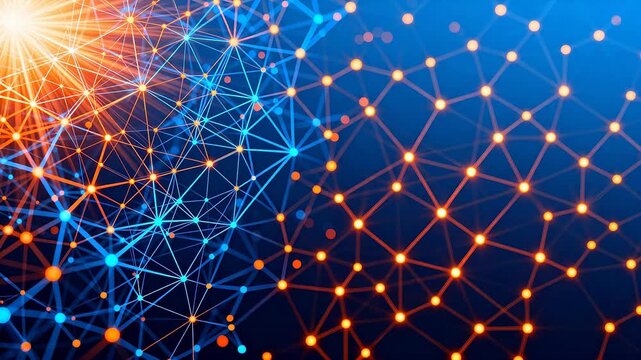 Abstract network connection pattern