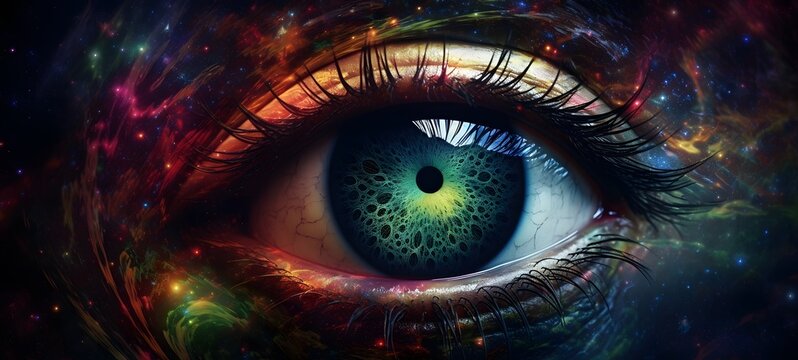 Astral vision ogre orc meets cosmos,generative AI