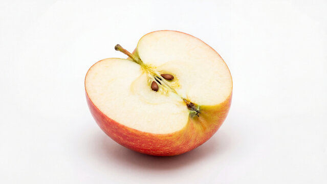 red apple on a white background