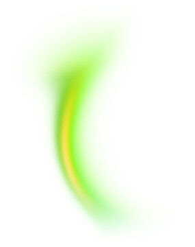 Soft lime green curve swosh with organic blurred gradient edges