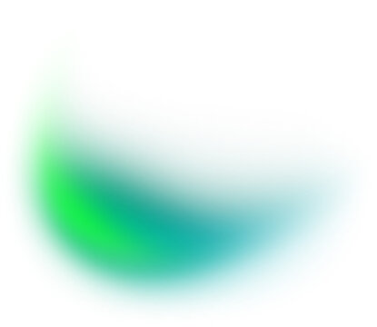 Forest emerald green light swosh with a soft glowing gradient curve