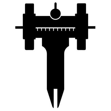 vector illustration of a caliper