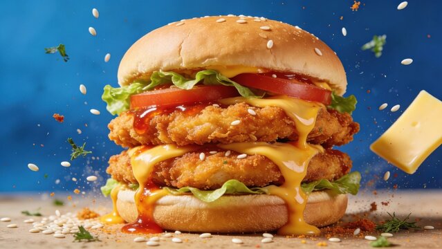 zinger burger chicken burger xinger burger