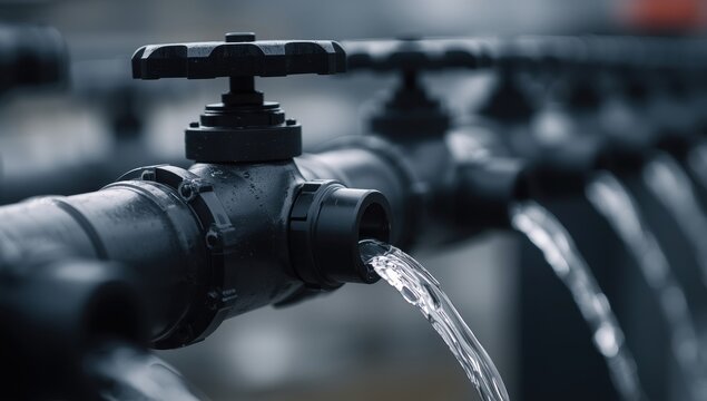 Seal black plugs on plastic pipe