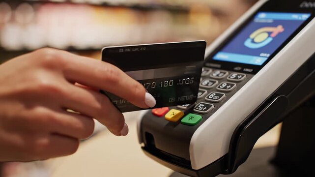Person making a contactless payment with a credit card at a Google Pay terminal.