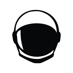 Fototapeta premium Astronaut helmet in stark black and white, symbolizing space exploration