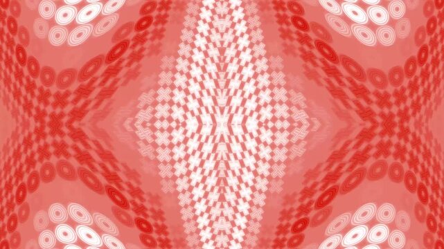 Abstract Red Pattern with Symmetrical Design and Wavy Texture