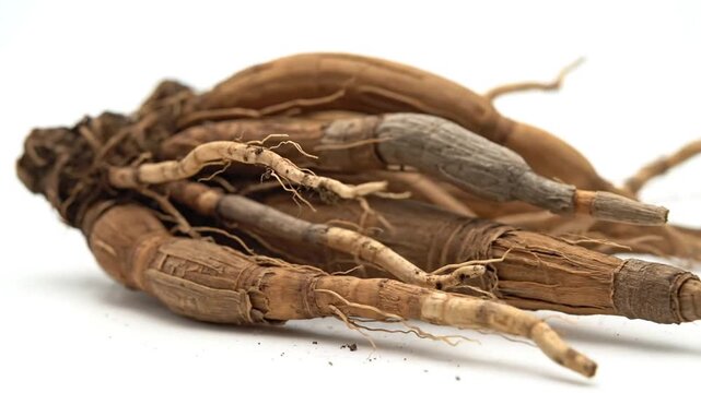 Dead Cockroach on White Background Closeup.