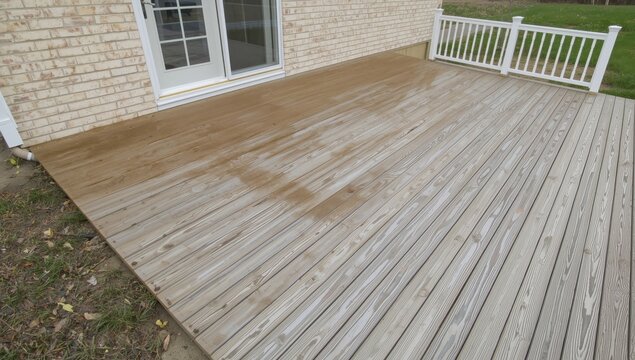 Upgrade an old wooden deck or patio to modern composite materials