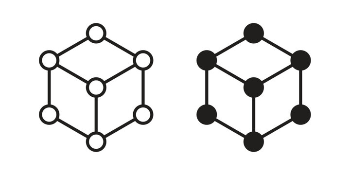 Bim icon linear symbol. Vector Designs.